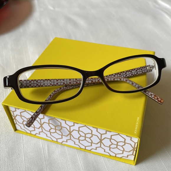Coach Maple Brown signature pattern frames RX glasses - Picture 10 of 11